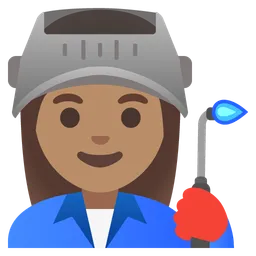 Woman Factory Worker: Medium Skin Tone — Google
