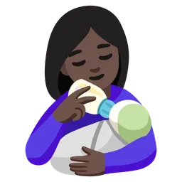아기에게 젖을 먹이는 여성: 어두운 피부 톤 — Google