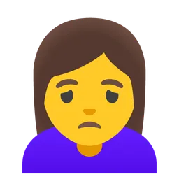 찡그린 여자 — Google