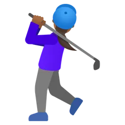 Woman Golfing: Medium-Dark Skin Tone — Google