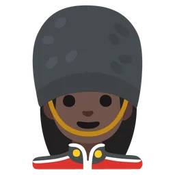 Woman Guard: Dark Skin Tone — Google