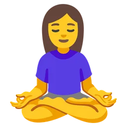 Woman in Lotus Position — Google