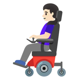 Woman in Motorized Wheelchair: Light Skin Tone — Google