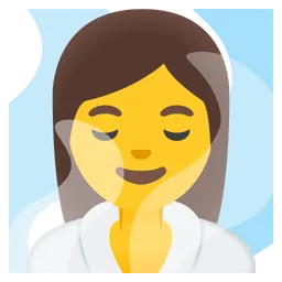 Woman in Steamy Room — Google