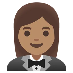 Woman in Tuxedo: Medium Skin Tone — Google