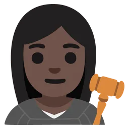 Woman Judge: Dark Skin Tone — Google
