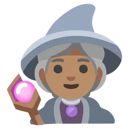 Woman Mage: Medium Skin Tone — Google