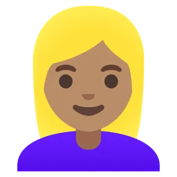 Woman: Medium Skin Tone, Blond Hair — Google