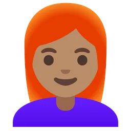Woman: Medium Skin Tone, Red Hair — Google