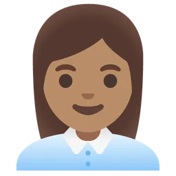 Woman Office Worker: Medium Skin Tone — Google