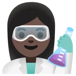 Woman Scientist: Dark Skin Tone — Google