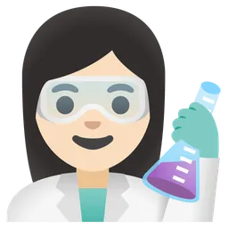 Woman Scientist: Light Skin Tone — Google