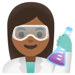 Woman Scientist: Medium-Dark Skin Tone — Google