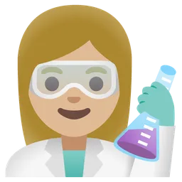 Woman Scientist: Medium-Light Skin Tone — Google