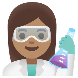 Woman Scientist: Medium Skin Tone — Google