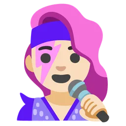 Woman Singer: Light Skin Tone — Google