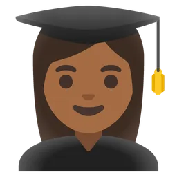 Woman Student: Medium-Dark Skin Tone — Google