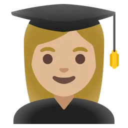 Woman Student: Medium-Light Skin Tone — Google