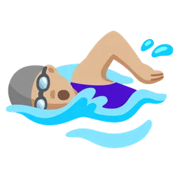Woman Swimming: Medium-Light Skin Tone — Google