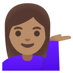 Woman Tipping Hand: Medium Skin Tone — Google
