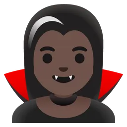 Woman Vampire: Dark Skin Tone — Google
