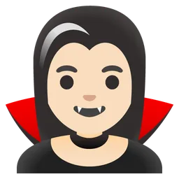 Woman Vampire: Light Skin Tone — Google