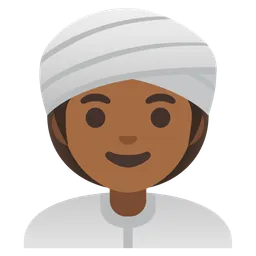 Woman Wearing Turban: Medium-Dark Skin Tone — Google