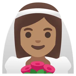 Woman with Veil: Medium Skin Tone — Google