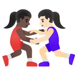 Women Wrestling: Dark Skin Tone, Light Skin Tone Google
