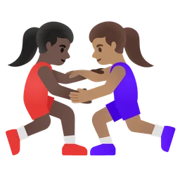 Women Wrestling: Dark Skin Tone, Medium Skin Tone Google