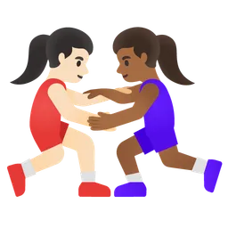 Women Wrestling: Light Skin Tone, Medium-Dark Skin Tone Google