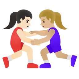 Women Wrestling: Light Skin Tone, Medium-Light Skin Tone Google