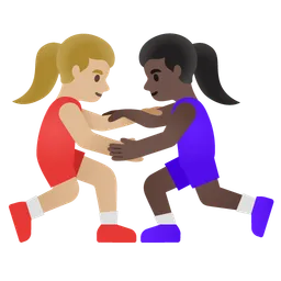 Women Wrestling: Medium-Light Skin Tone, Dark Skin Tone Google