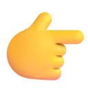 백핸드 인덱스가 오른쪽을 가리키고 있습니다.