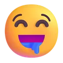 침 흘리는 얼굴