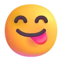 음식을 음미하는 얼굴