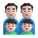가족: 남자, 남자, 남자아이, 남자아이: 밝은 피부색