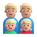Family - Man: Medium-Light Skin Tone, Man: Medium-Light Skin Tone, Boy: Medium-Light Skin Tone, Girl: Medium-Light Skin Tone