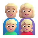 Family - Man: Medium-Light Skin Tone, Woman: Medium-Light Skin Tone, Boy: Medium-Light Skin Tone, Girl: Medium-Light Skin Tone