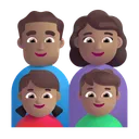 Family - Man: Medium Skin Tone, Woman: Medium Skin Tone, Girl: Medium Skin Tone, Boy: Medium Skin Tone
