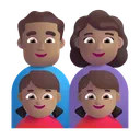 Family - Man: Medium Skin Tone, Woman: Medium Skin Tone, Girl: Medium Skin Tone, Girl: Medium Skin Tone