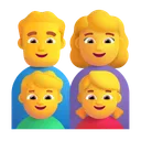 Family: Man, Woman, Boy, Girl