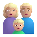 Family - Woman: Medium-Light Skin Tone, Man: Medium-Light Skin Tone, Boy: Medium-Light Skin Tone