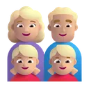 Family - Woman: Medium-Light Skin Tone, Man: Medium-Light Skin Tone, Girl: Medium-Light Skin Tone, Girl: Medium-Light Skin Tone