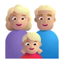 Family - Woman: Medium-Light Skin Tone, Man: Medium-Light Skin Tone, Girl: Medium-Light Skin Tone