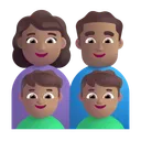 Family - Woman: Medium Skin Tone, Man: Medium Skin Tone, Boy: Medium Skin Tone, Boy: Medium Skin Tone