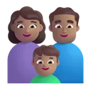 Family - Woman: Medium Skin Tone, Man: Medium Skin Tone, Boy: Medium Skin Tone