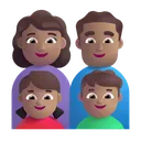 Family - Woman: Medium Skin Tone, Man: Medium Skin Tone, Girl: Medium Skin Tone, Boy: Medium Skin Tone