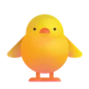 앞을 향한 아기 병아리