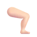 다리: 밝은 피부 톤